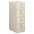 310 Series Vertical File, 4 Legal-Size File Drawers, Light Gray, 18.25" X 26.5" X 52" - HON314CPQ