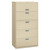 Brigade 600 Series Lateral File, 4 Legal/letter-Size File Drawers, 1 Roll-Out File Shelf, Putty, 36" X 18" X 64.25" - HON685LL