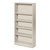 Metal Bookcase, Five-Shelf, 34-1/2w X 12-5/8d X 71h, Light Gray - HONS72ABCQ