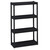 Rough N Ready Open Storage System, Four-Shelf, Injection-Molded Polypropylene, 32 X 13 X 54, Black - ICE20841