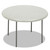 Indestructable Classic Folding Table, Round Top, 200 Lb Capacity, 48" Dia X 29"h, Platinum - ICE65243
