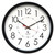 Electric Contemporary Clock, 14.5" Overall Diameter, Black Case, Ac Powered - ILC67801103