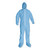 A65 Zipper Front Hood And Boot Flame-Resistant Coveralls, Elastic Wrist And Ankles, Blue, 3x-Large, 21/carton - KCC45356