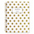 Gold Dots Hardcover Notebook, 1 Subject, Wide/legal Rule, White/gold Cover, 9.5 X 7, 80 Sheets - MEA59016