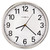 Hamilton Wall Clock, 12" Overall Diameter, Silver Case, 1 Aa (sold Separately) - MIL625561