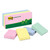 Recycled Note Pads, 1.38 x 1.88, Assorted Helsinki Colors, 100-Sheet, 12/Pack - MMM653RPA