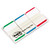 1" Tabs, 1/5-Cut Tabs, Lined, Assorted Primary Colors, 1" Wide, 66/pack - MMM686LGBR