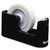 Heavy Duty Weighted Desktop Tape Dispenser With One Roll Of Tape, 1" And 3" Cores, Abs, Black - MMMC24