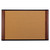 Cork Bulletin Board, 72 X 48, Aluminum Frame W/mahogany Wood Grained Finish - MMMC7248MY