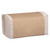100% Recycled Folded Paper Towels, 1-Ply, 8.62 X 10 1/4, Natural, 334/pk,12pk/ct - MRCP600N