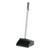7290014606663, Skilcraft, Lobby Dustpan, 12 X 11 Hopper, 32" Aluminum Handle, Black/silver - NSN4606663
