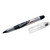 7520015194373 Skilcraft Liquid Impression Porous Point Pen, Stick, Extra-Fine 0.4 Mm, Black Ink, Silver/black Barrel, Dozen - NSN5194373