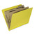 7530015567918 Skilcraft Pressboard Top Tab Classification Folder, 2 Dividers, Letter Size, Yellow, 10/box - NSN5567918
