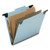 7530016216198 Skilcraft Hanging Classification Folders, Letter Size, 5 Dividers, 2/5-Cut Tab, Light Blue, 10/box - NSN6216198
