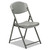 7105016637983 Skilcraft Folding Chair, Supports Up To 350 Lb, Charcoal Seat/back, Gray Base, 4/box - NSN6637983