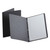 Title Panel And Border Front Report Cover, Three-Prong Fastener, 0.5" Capacity, 8.5 X 11, Black/black, 25/box - OXF52506