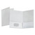 Linen Finish Twin Pocket Folders, 100-Sheet Capacity, 11 X 8.5, White, 25/box - OXF53404