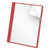 Clear Front Standard Grade Report Cover, Three-Prong Fastener, 0.5" Capacity, 8.5 X 11, Clear/red, 25/box - OXF55811