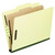 Four-, Six-, And Eight-Section Pressboard Classification Folders, 1 Divider, Embedded Fasteners, Letter, Light Green, 10/box - PFX1157G