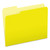 Colored File Folders, 1/3-Cut Tabs, Letter Size, Yellow/light Yellow, 100/box - PFX15213YEL