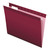 Colored Reinforced Hanging Folders, Letter Size, 1/5-Cut Tab, Burgundy, 25/box - PFX415215BUR