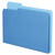 Double Stuff File Folders, 1/3-Cut Tabs, Letter Size, Blue, 50/pack - PFX54455