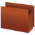 Heavy-Duty End Tab File Pockets, 3.5" Expansion, Legal Size, Red Fiber, 10/box - PFX95545