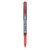 V Razor Point Liquid Ink Porous Point Pen, Stick, Extra-Fine 0.5 Mm, Red Ink, Gray Barrel, Dozen - PIL11022