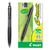 G-Knock Begreen Gel Pen, Retractable, Fine 0.7 Mm, Black Ink, Black Barrel, Dozen - PIL31506