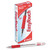 Easytouch Ballpoint Pen, Stick, Medium 1 Mm, Red Ink, Clear Barrel, Dozen - PIL32012