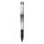 Vball Grip Liquid Ink Roller Ball Pen, Stick, Extra-Fine 0.5 Mm, Black Ink, Black/white Barrel, Dozen - PIL35470