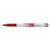 Vball Grip Liquid Ink Roller Ball Pen, Stick, Extra-Fine 0.5 Mm, Red Ink, Red/white Barrel - PIL35472