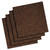 Cork Panel Bulletin Board, Brown, 12 X 12, 4 Panels/pack - QRT101