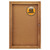 Enclosed Bulletin Board, Natural Cork/fiberboard, 24 X 36, Oak Frame - QRT363