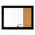 Home Decor Magnetic Combo Dry Erase With Cork Board On Side, 23 X 17, Black Wood Frame - QRT79283