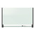 Evoque Magnetic Glass Marker Board With Black Aluminum Frame, 74 X 42, White - QRTG7442BA