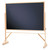 Reversible Chalkboard, 72 X 48, Black Surface, Oak Frame - QRTWTR406810