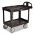 Heavy-Duty Utility Cart, Two-Shelf, 25.88w X 45.25d X 37.13h, Black - RCP452010BLA