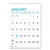 12-Month Large Print Wall Calendar, Large Print Formatting, 12 X 17, White/blue Sheets, 12-Month (jan To Dec): 2022 - REDC173106