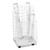Wire Roll Files, 4 Compartments, 16.25w X 16.5d X 30.5h, White - SAF3084