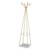 Family Coat Rack, 4 Garments, 16.5w X 16.5d X 72.75h, Cream - SAF4256CRM