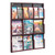 Expose Adjustable Magazine/pamphlet 9 Pocket Display, 29.75w X 2.5d X 38.25h, Mahogany - SAF5702MH