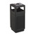 Canmeleon Ash/trash Receptacle, Square, Polyethylene, 15 Gal, Textured Black - SAF9474BL