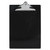 Recycled Plastic Clipboard With Ruler Edge, 1" Clip Cap, 8.5 X 11 Sheet, Black - SAU21603