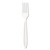 Impress Heavyweight Full-Length Polystyrene Cutlery, Fork, White, 1000/carton - SCCHSWF0007
