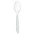 Impress Heavyweight Polystyrene Cutlery, Teaspoon, White, 1000/carton - SCCHSWT0007