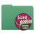 Interior File Folders, 1/3-Cut Tabs, Letter Size, Green, 100/box - SMD10247