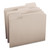 Colored File Folders, 1/3-Cut Tabs, Letter Size, Gray, 100/box - SMD12343