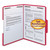 Watershed/cutless Reinforced Top Tab 2-Fastener Folders, 1/3-Cut Tabs, Letter Size, Red, 50/box - SMD12742