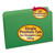 Reinforced Top Tab Colored File Folders, Straight Tab, Legal Size, Green, 100/box - SMD17110